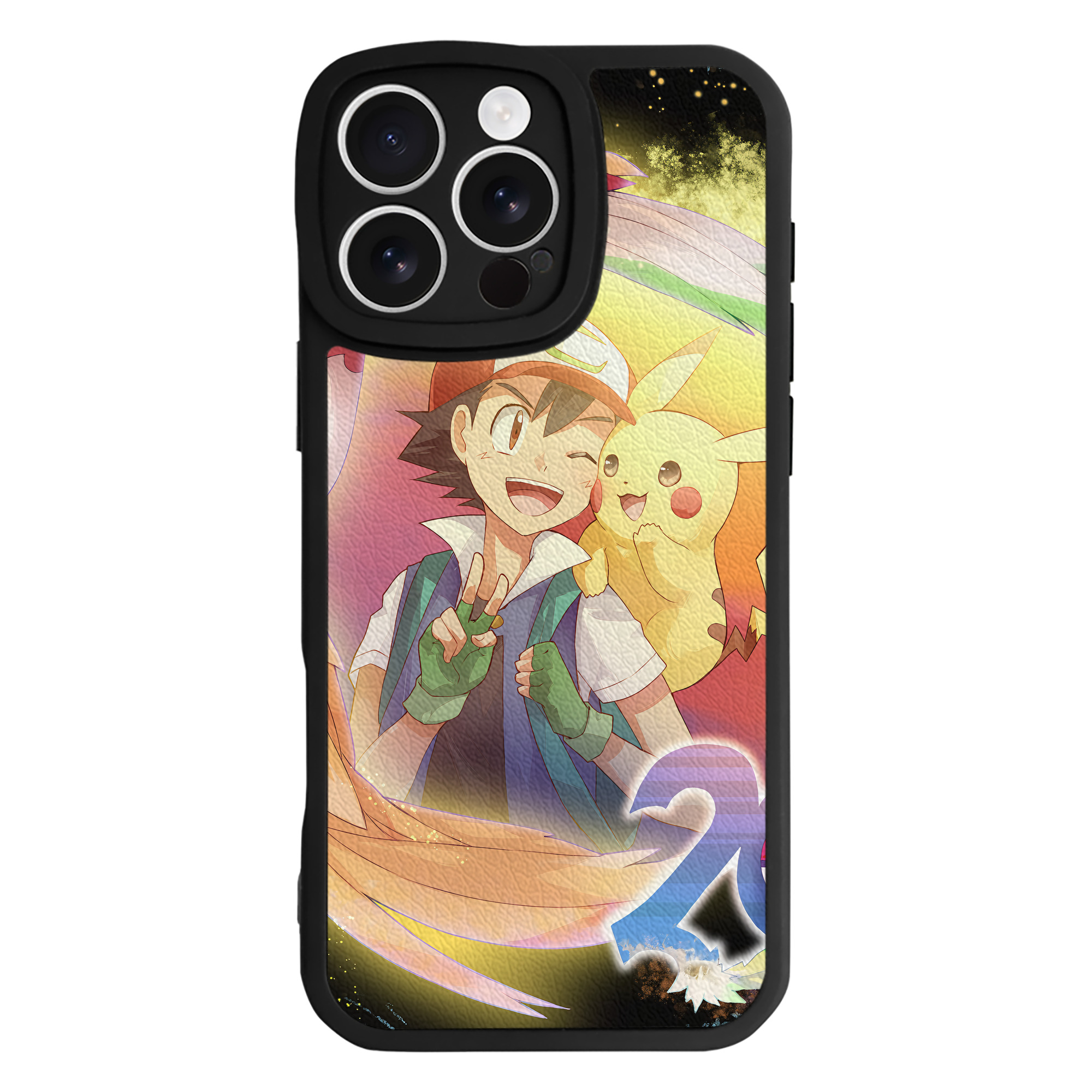 （画像用） ポケットモンスター Pokémon 【iPhone 16シリーズ対応】シリコンスマホケース（レザー調） 材質：シリコン
